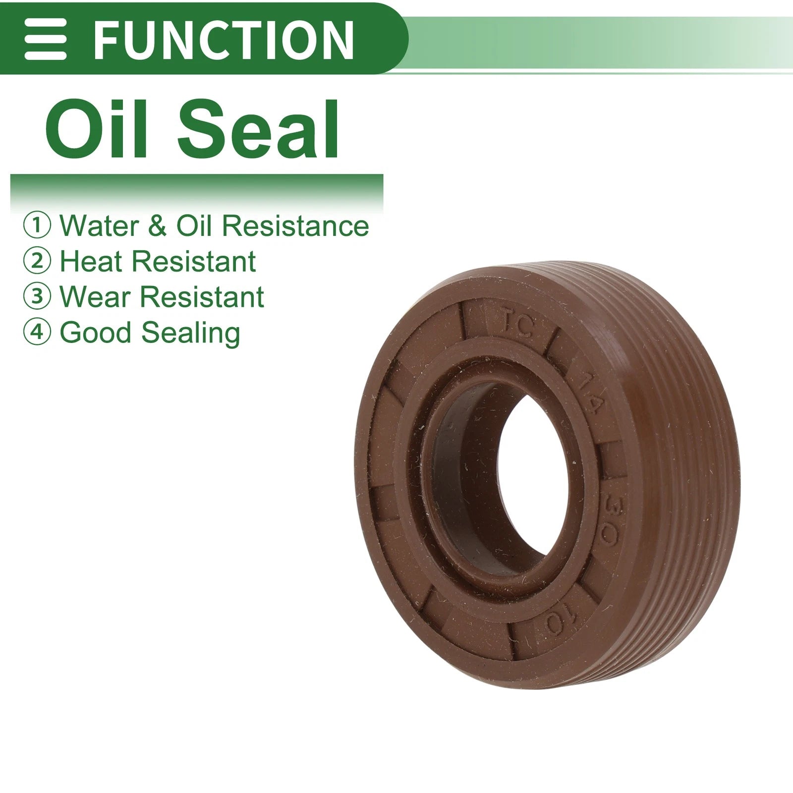 Set of 5 Oil Seals FKM Rubber 14x30x10mm for Various Models 