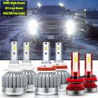 LED Combo Headlight and Fog Light Bulb Kit for Ram 1500 (2019–2020)