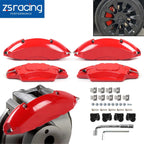 Set of 4 Red Brake Caliper Covers for Tesla Model 3 (2017–2024)