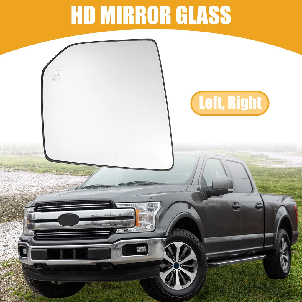 1 Pair Rear View Mirrors Glass for Ford F-150 (2015–2020) No.FL3Z17K707AH/FL3Z17K707D