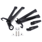 Black Rear Passenger Foot Pegs Footrest Bracket for Suzuki GSX-R 600 750 (2011–2023)
