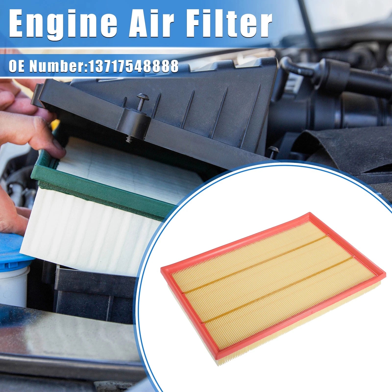 Engine Air Filter for BMW X5 (2007–2010) No. 13717548888