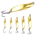 Fishing Lure Spinner Bait Set of 4 for Bass Trout (1.8cm to 6.1cm)