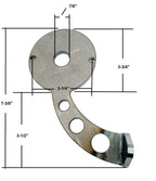 Tail Light Brackets Curved Drilled Set for 1959 Cadillac (1959–1959)