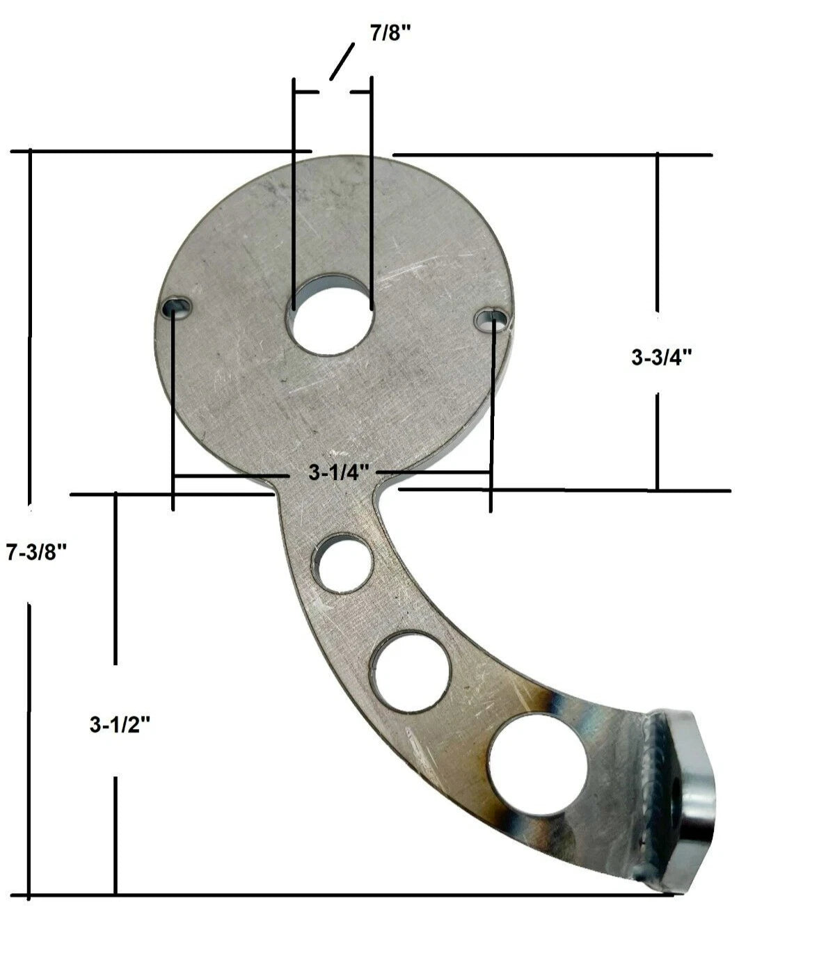 Tail Light Brackets Curved Drilled Set for 1959 Cadillac (1959–1959)