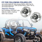 Set of 2 Wheel Hub Rotors with Studs for Polaris RZR XP 1000 RZR S (2014–2022)