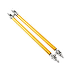 Adjustable Front Bumper Lip Splitter Strut Rod Tie Support Bar for Universal Gold