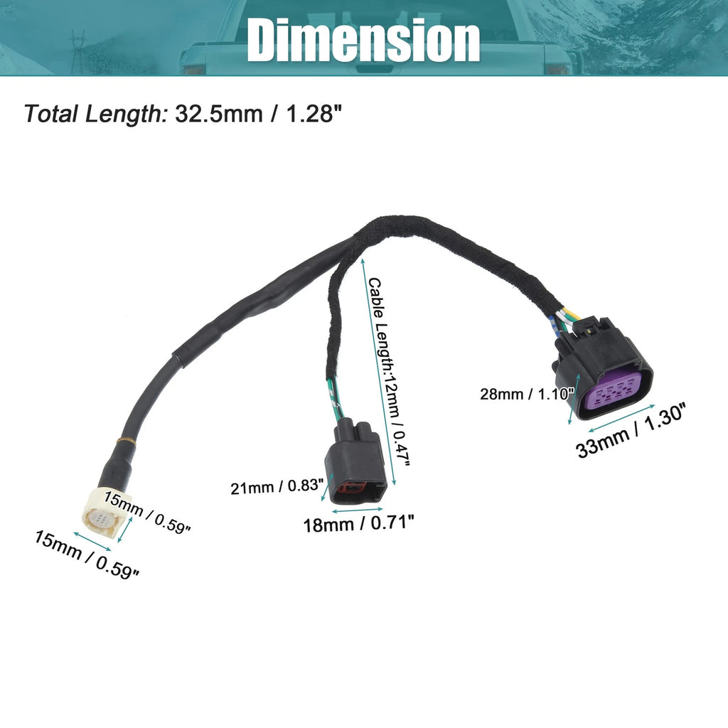 Car Camera Wiring Harness 68189124AC for Dodge Ram 1500 2500 3500 (2013–2017)