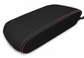 Console Lid Armrest Cover for Toyota 4Runner (2010–2019) Carbon Fiber Pink Stitch