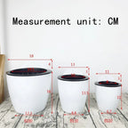 Wall Flower Pot Water-absorbing Box for Indoor Outdoor Garden Decor