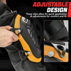 Pair Knee Pads for Hard Shell Protection (Orange)
