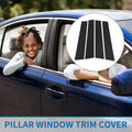 Set of 4 Door Pillar Window Trim for Volkswagen Tiguan (2009–2015) Black