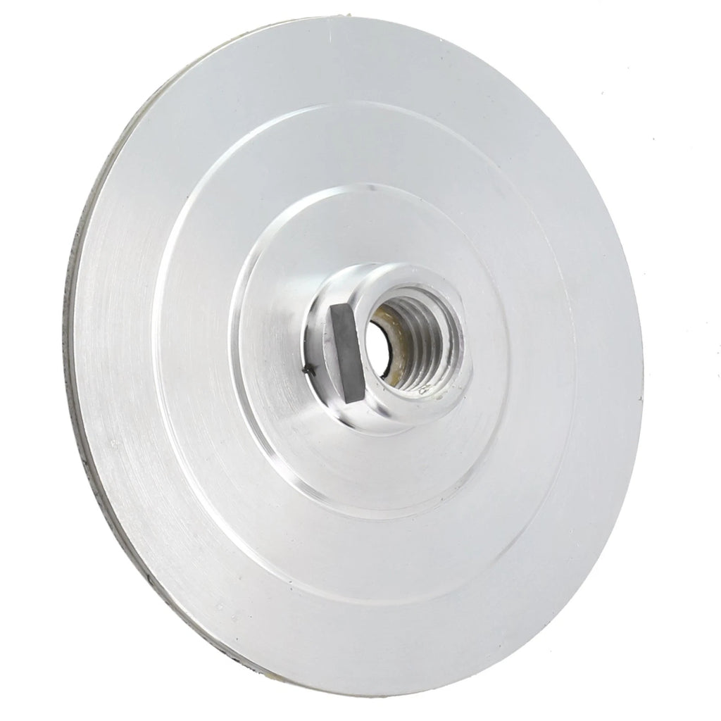 4 Inch Aluminum Base Backing Plate for Polishing Pads (M14/M10/M16 Threads)