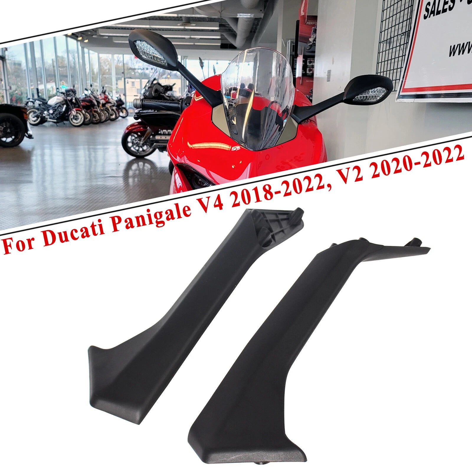 Rearview Mirror Mounting Bracket for Ducati Panigale V2 V4 (2020–2022)