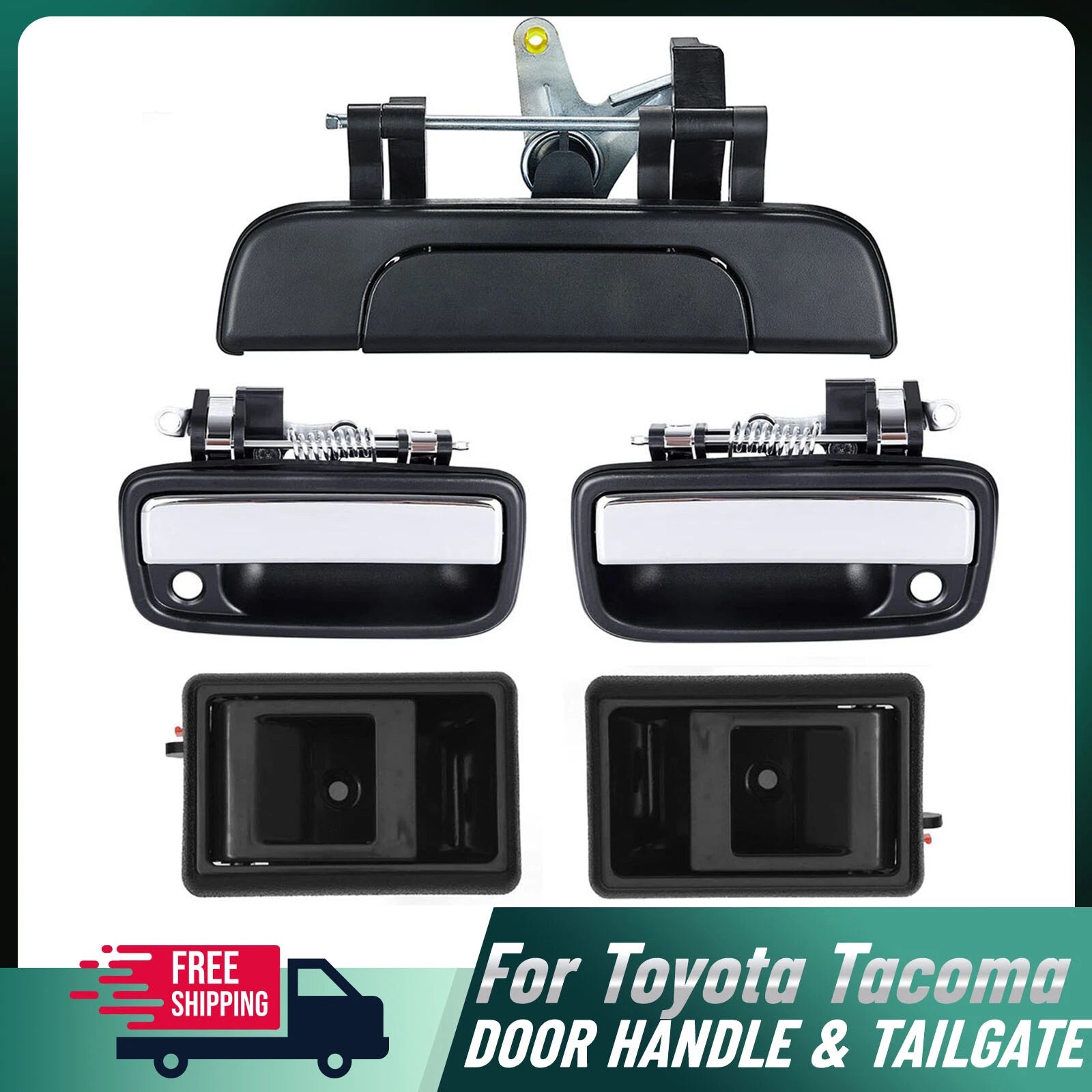 5X Outer & Inner Door Handle + Tailgate for Toyota Tacoma (1995–2004) 6921035030