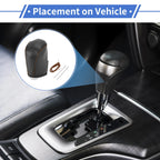 1 Pc Gear Shift Knob Cover for Nissan Altima (2019–2024) Black Carbon Fiber