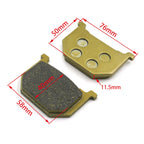 Set of 4 Semi Metallic Brake Pads for Suzuki GN400 GS1000 GV700GL (1978–1984)