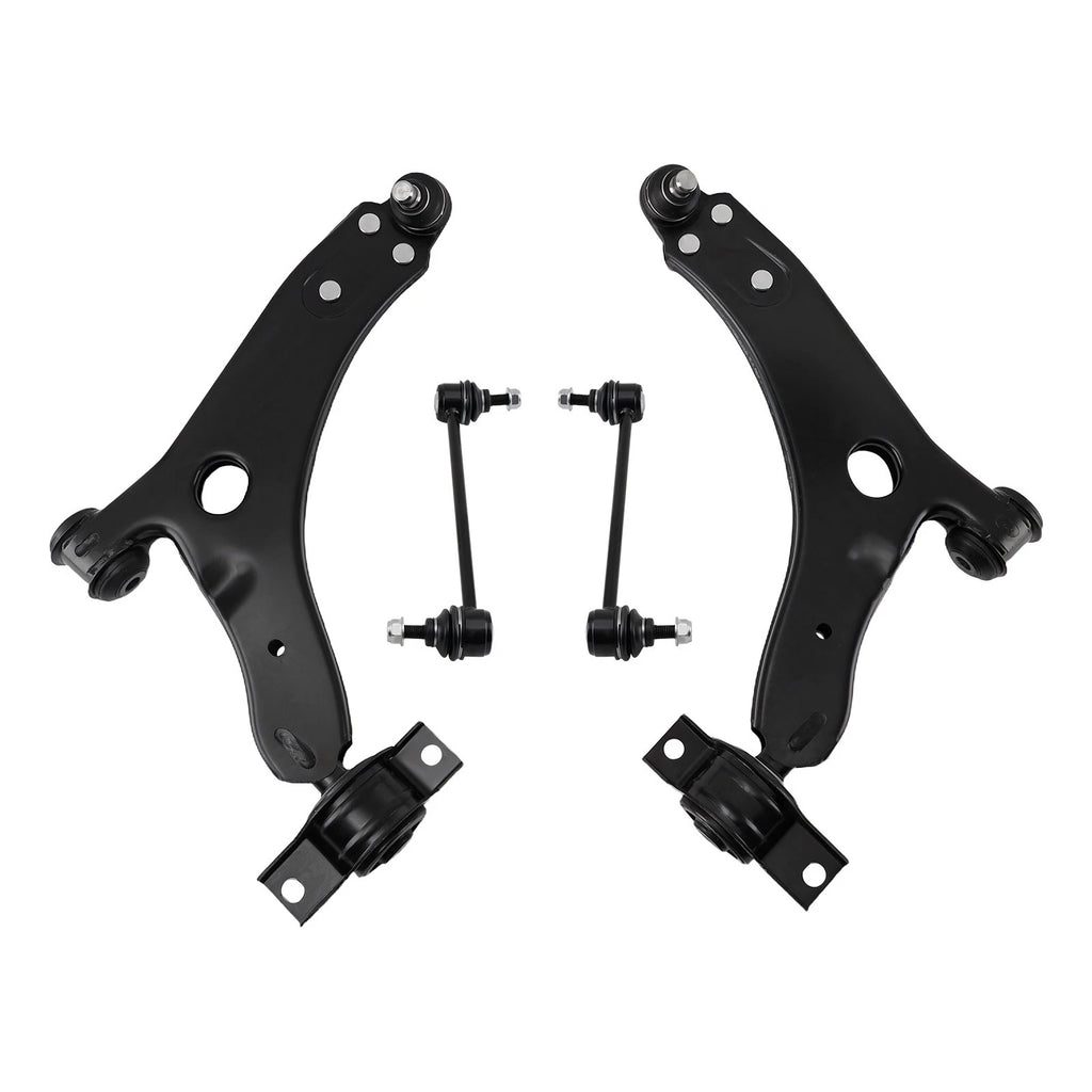 Set of 4 Front Lower Control Arms with Ball Joints for Ford Focus (2004–2011)