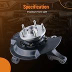 Front Left Steering Knuckle Assembly w/ Bearing for Toyota Camry (2004–2006)