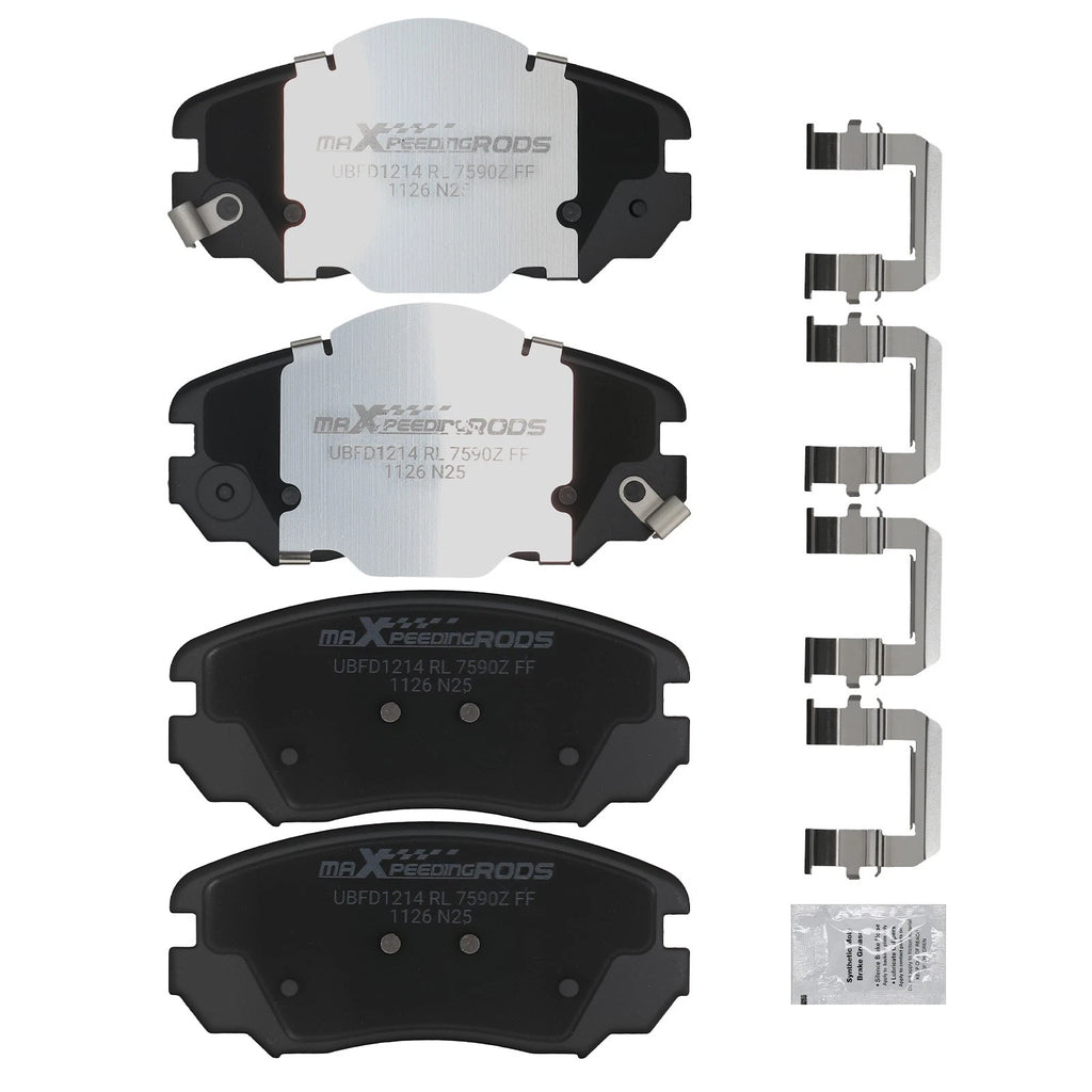 Front Ceramic Brake Pads Kit for Chevrolet Equinox, Impala, Malibu (2005–2020)