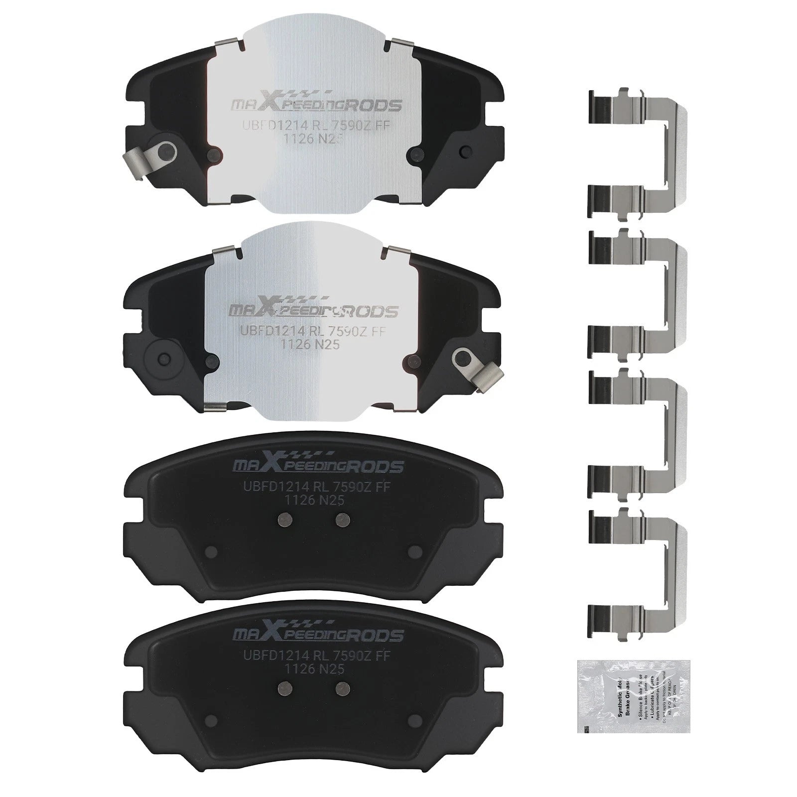 Front Ceramic Brake Pads Kit for Chevrolet Equinox, Impala, Malibu (2005–2020)