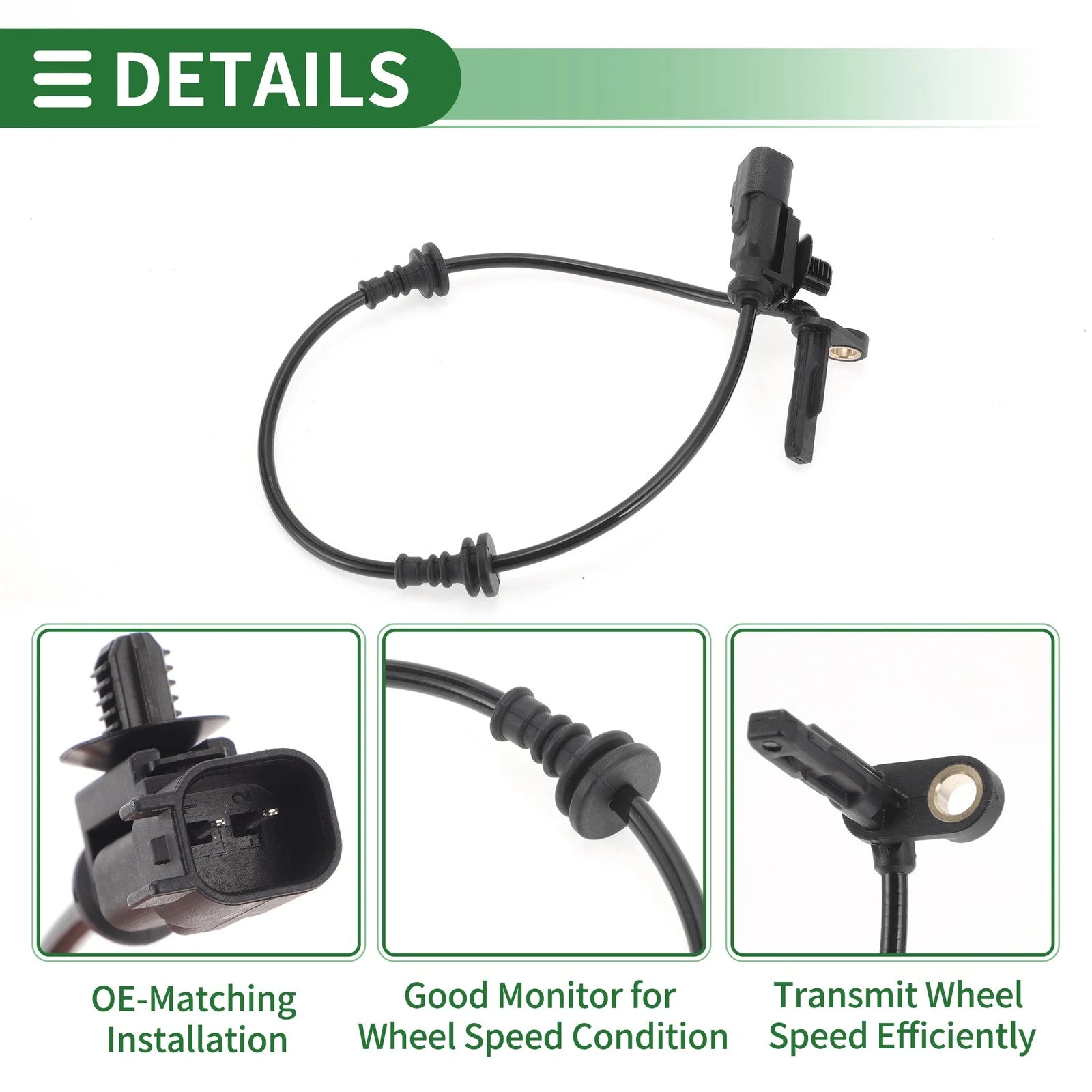 ABS Wheel Speed Sensor No. 90766358 for Buick Envision (2018) Rear Right