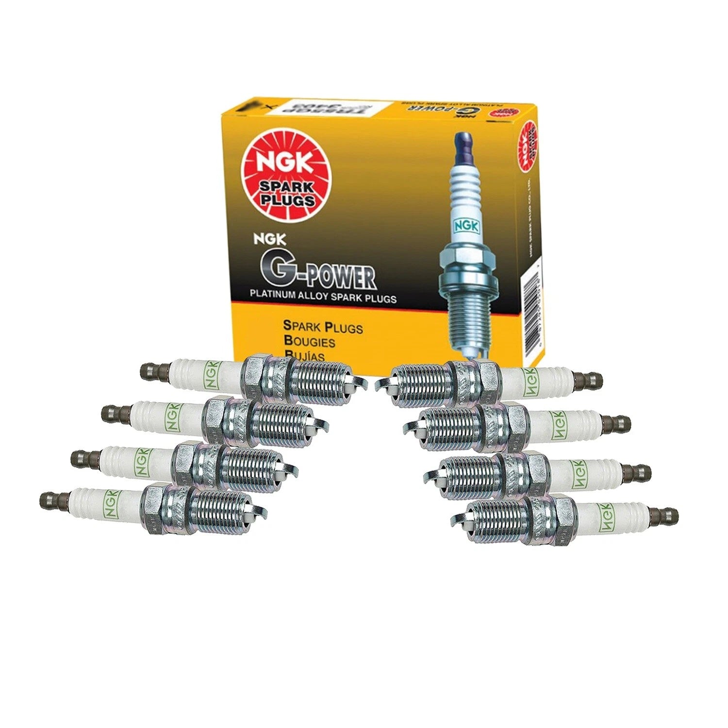 Set of 8 NGK G-Power Platinum Spark Plugs for Buick GMC Chevy Ford Cadillac V8