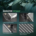 Radiator for GMC Yukon, Chevrolet Silverado 1500, 2500 (2014–2018)