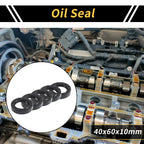 Set of 5 Oil Seal Ring for Rotary Shaft 40x60x12mm NBR Rubber