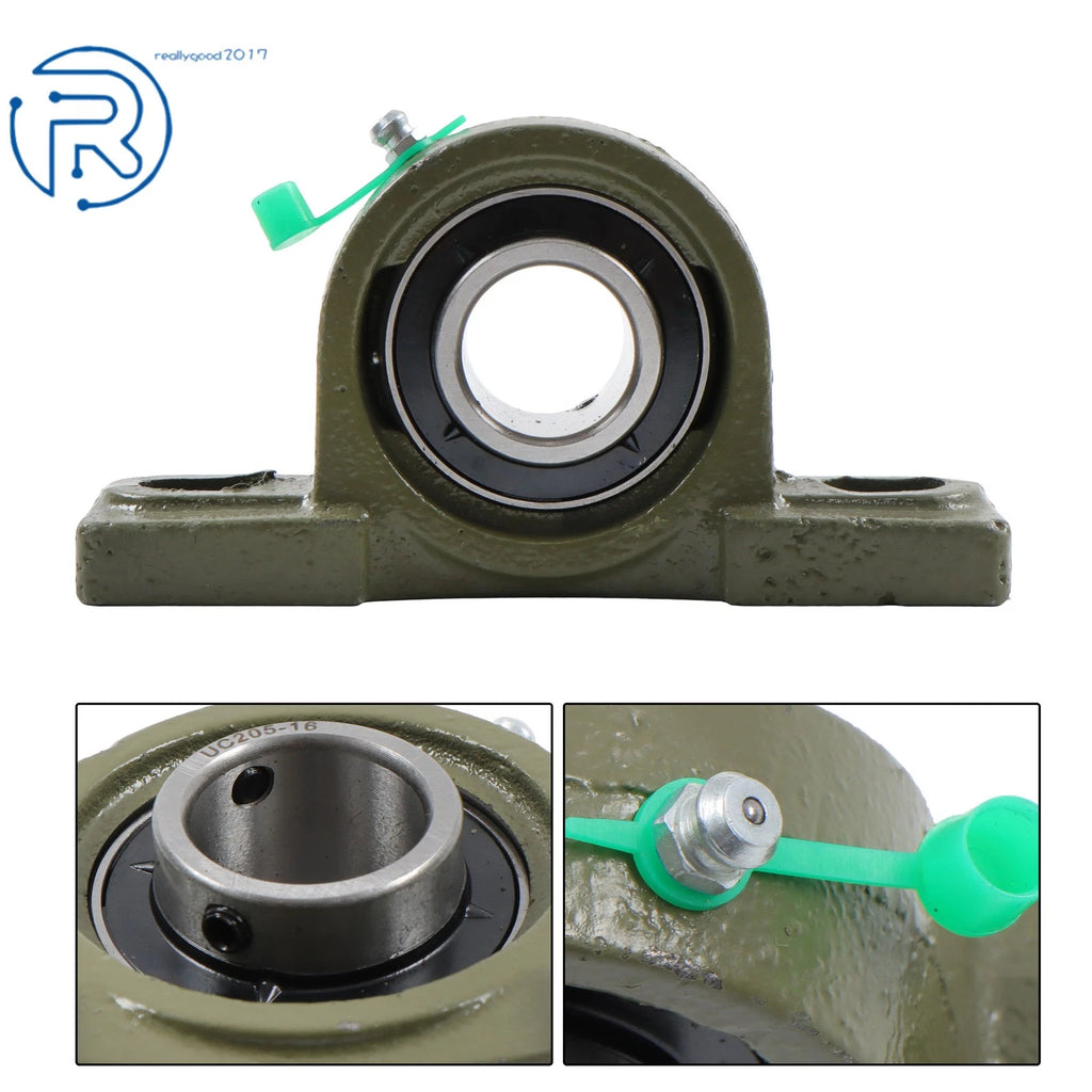 Set of 10 Pillow Block Bearings for UCP205-16 (1" Bore)