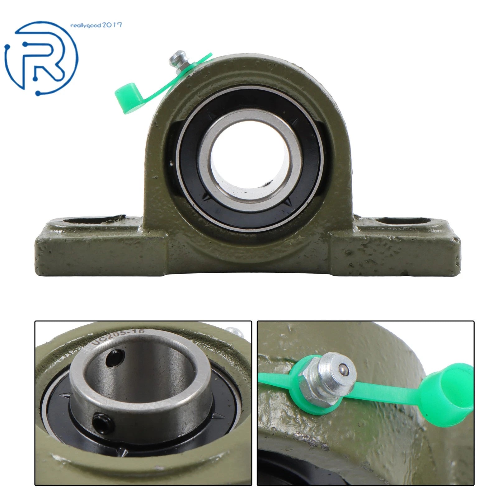 Set of 10 Pillow Block Bearings for UCP205-16 (1" Bore)