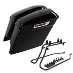 5" Stretched Saddlebag Speaker Lid & Bracket for Harley Softail (1984–2017)