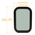 Vertical RV Window for Cargo Trailer (12" x 18" x 1.5") Tinted Glass