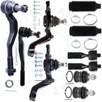 Set of 10 Ball Joints Tie Rod Ends for Toyota Tacoma 4WD (1995–2004)