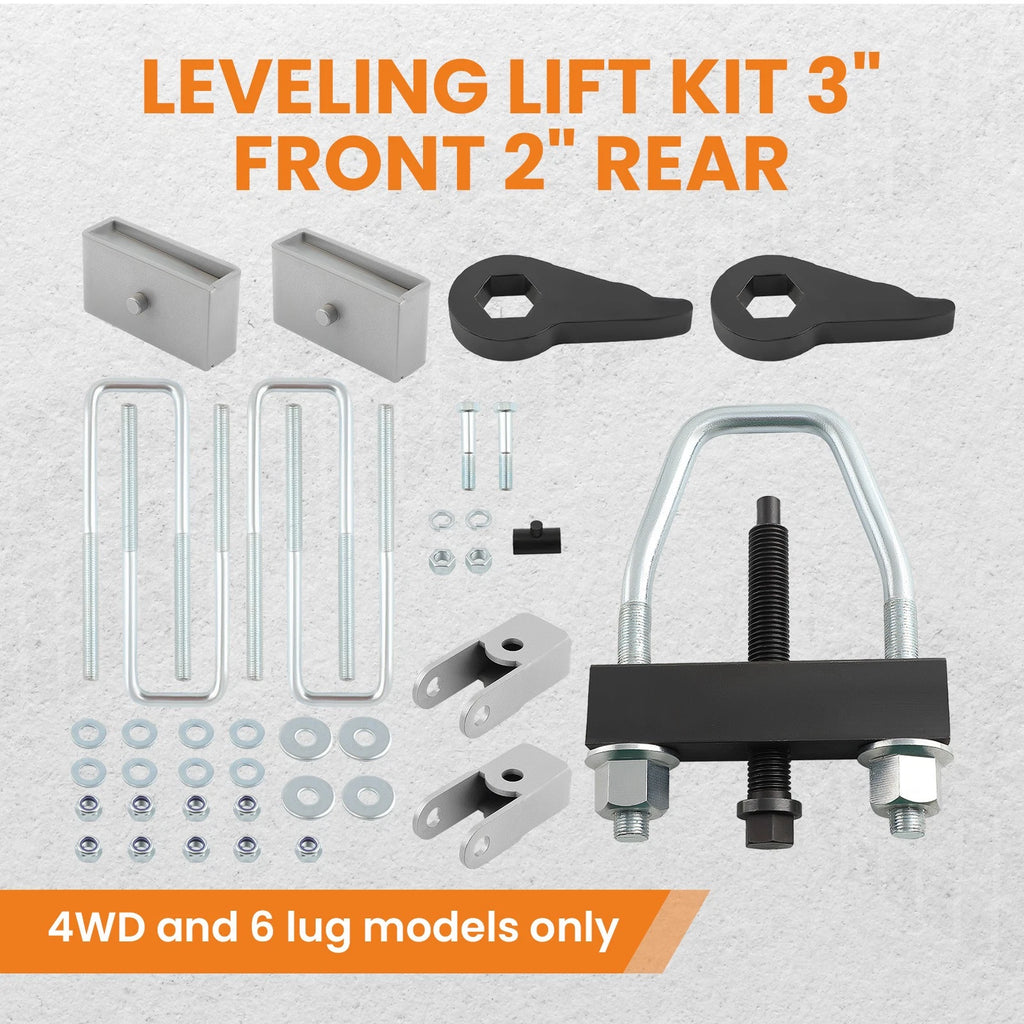 3" Front 2" Rear Lift Kit for Sierra Silverado 1500 4WD (1999-2007)