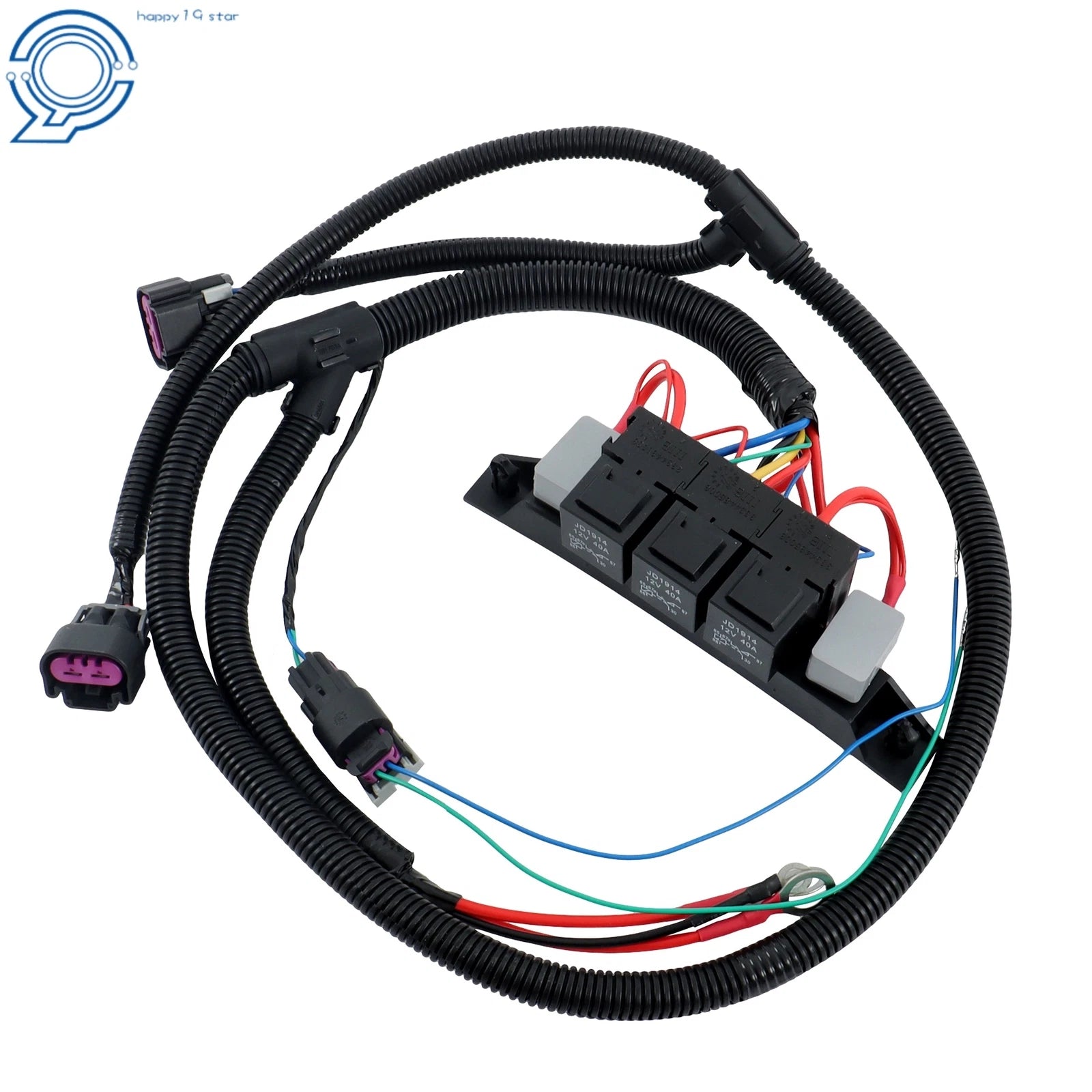 Dual Electric Fan Upgrade Wire Harness for Silverado Sierra Denali Tahoe (1999–2006)