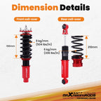 Coilover Spring Kit for Mazda 6 (2003-2007) Adjustable Height Shock Absorbers