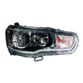 Replacement Passenger Side Halogen Head Light Assembly w/Chrome High Beam Bezel