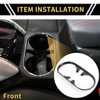 Front Central Cup Holder Cover for Chevy Colorado (2023–2024) Carbon Fiber