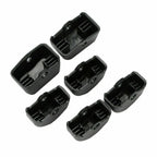 6 x Black Hand Control Switch Button Covers for Harley Dyna Softail (96-13)