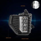 Full LED Fog Lights for GMC Sierra 1500 (2019–2022) - Clear Lens, Switch, Bezels
