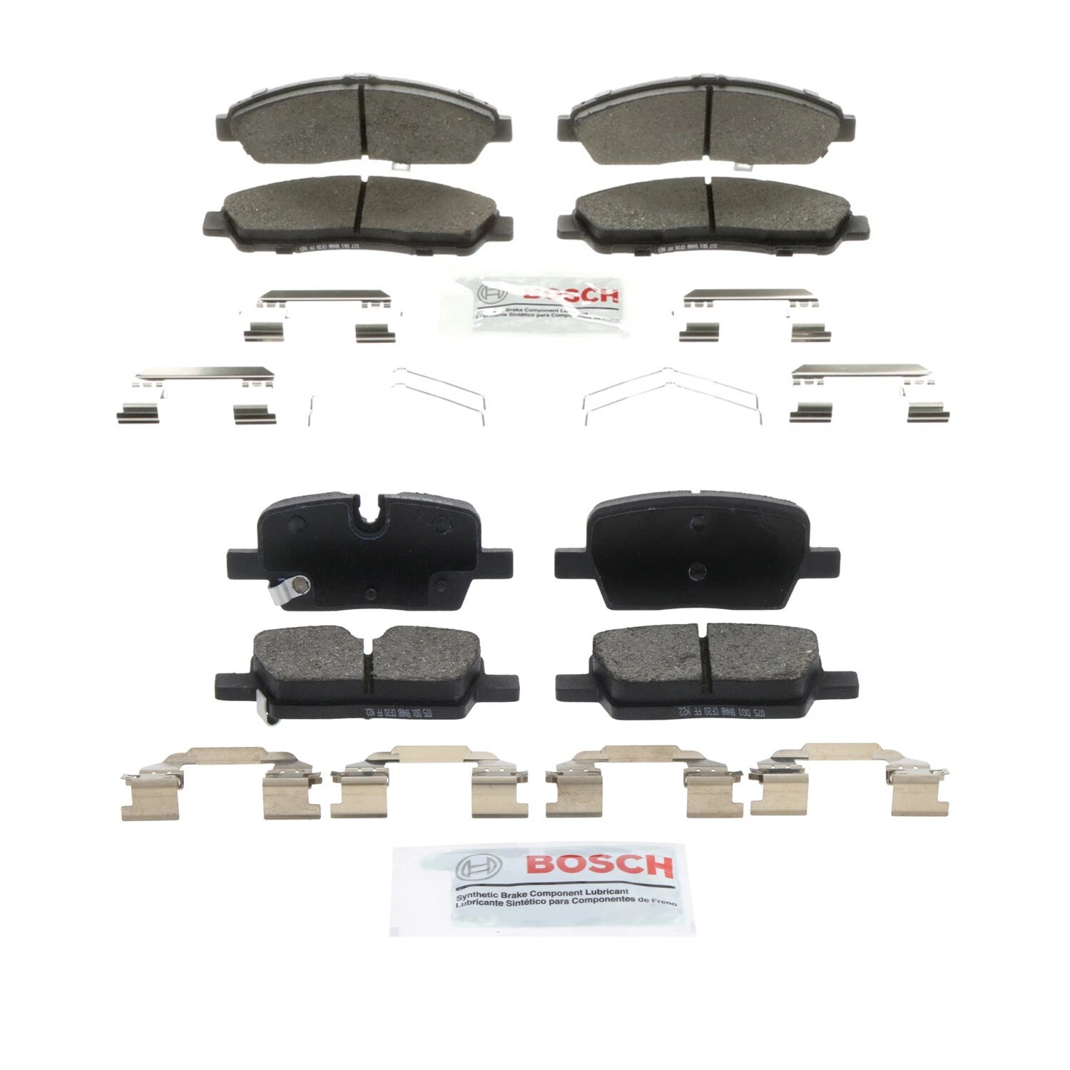 Bosch Blue Front & Rear Ceramic Disc Brake Pad Kit for Chevrolet Traverse (2021)