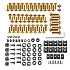 Set of 10 Universal Fairing Bolts Bodywork Screws Clips
