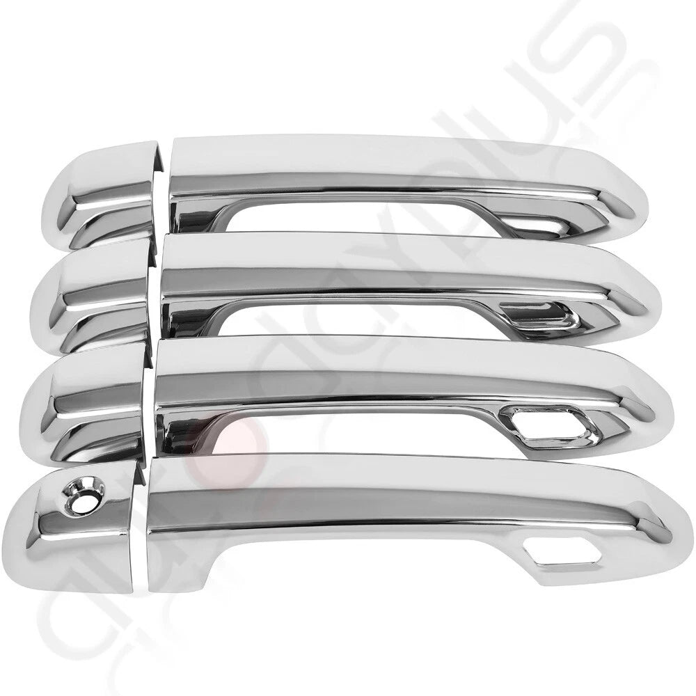 Set of 4 Door Handle Covers for Toyota Land Cruiser Prado (2010–2022) Chrome