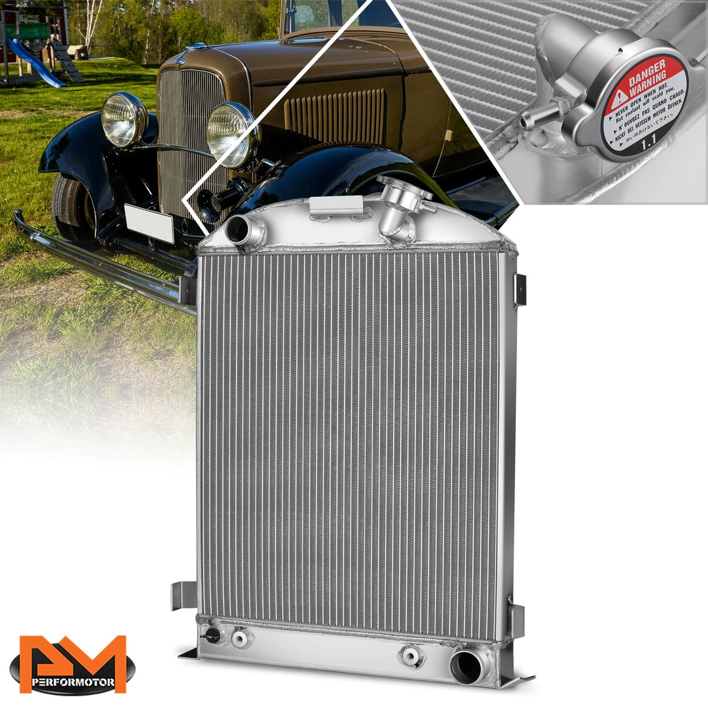 3-Row Aluminum Cooling Radiator for Ford Low Boy Chevy/GMC