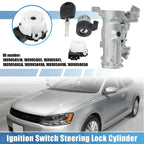 Set of 1 Ignition Switch Steering Lock Cylinder with Key 1K0905851B for VW Audi (2000–2023)