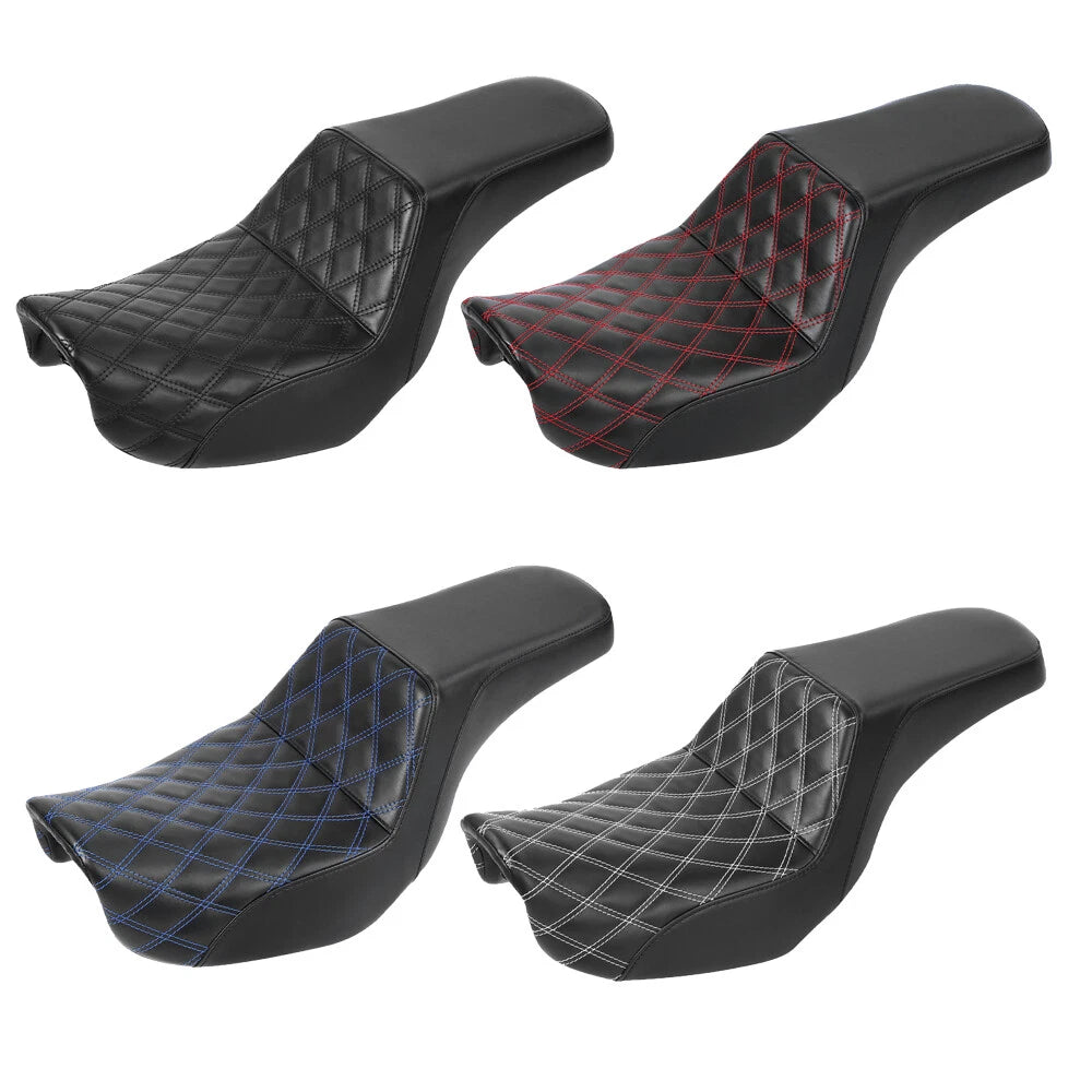 Rider Driver Passenger Seat for Harley Dyna Low Rider Fat Bob (2006–2017)