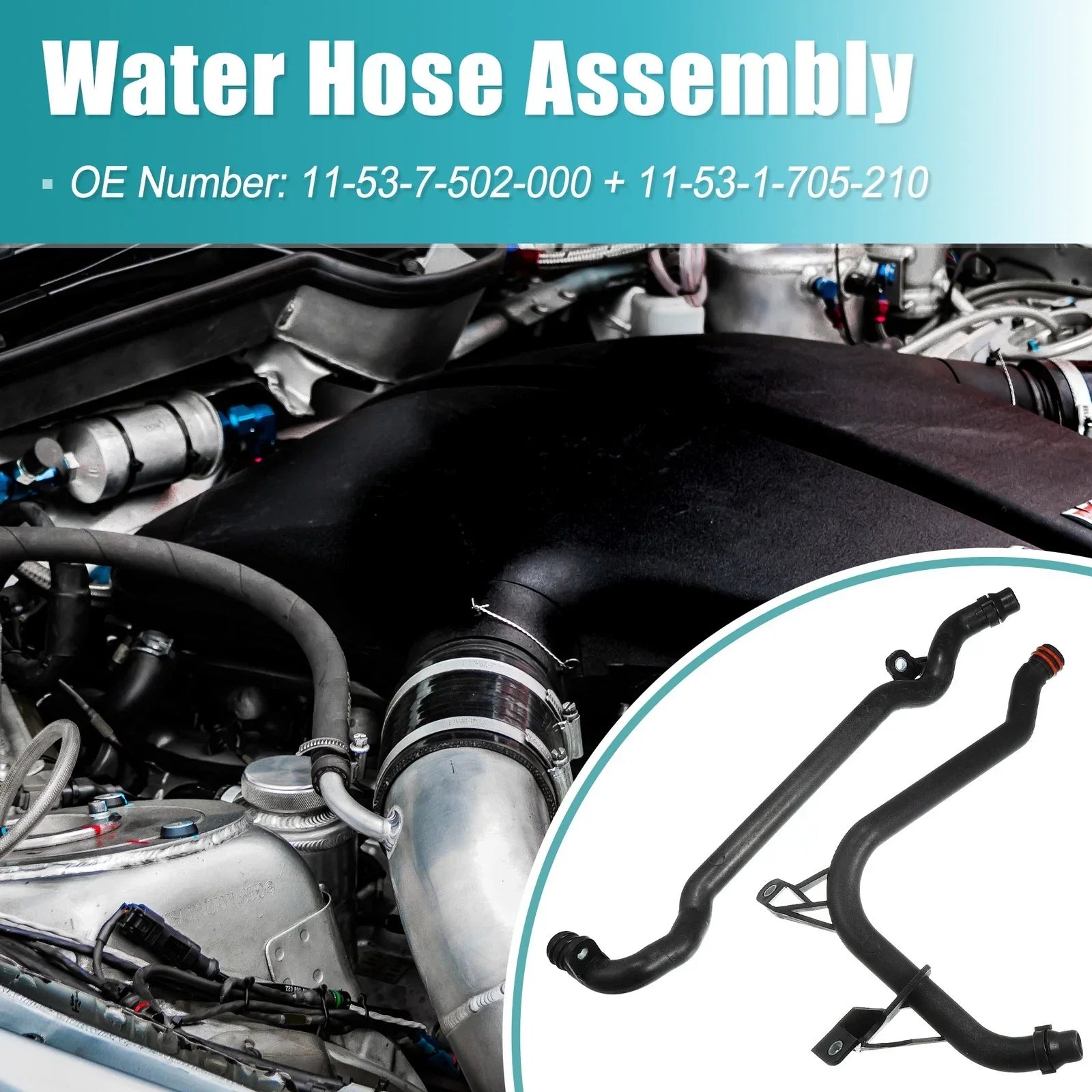 Water Engine Heater Inlet Coolant Pipe for BMW E46 E39