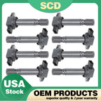 8X Ignition Coils + 8X Spark Plugs for Volvo S80 XC90 (2003–2016) UF574