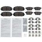 Set of 4 Ceramic Brake Pads for Toyota Prius Prime (2017–2019)